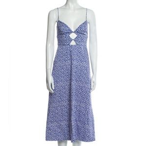 Saloni Printed Midi Length Dress